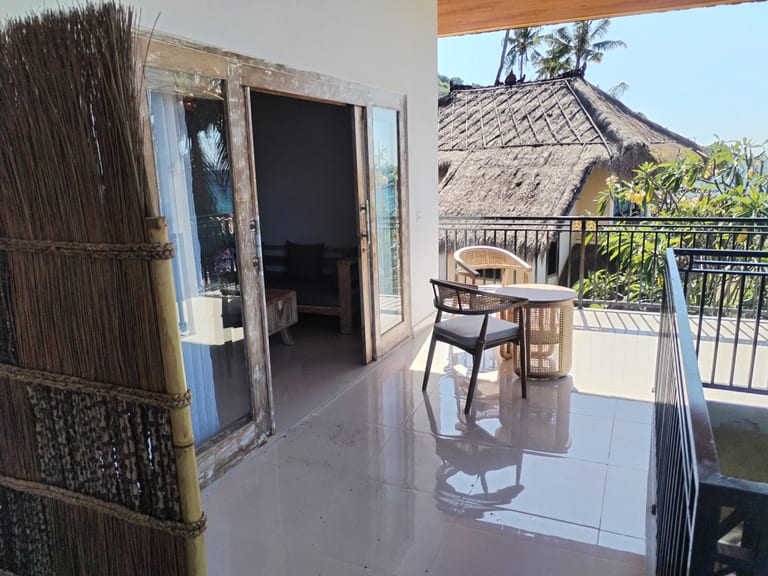 Pondok Idaman terrace facing the Bali Sea